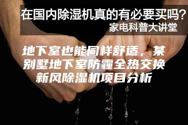 地下室也能同樣舒適，某別墅地下室防霾全熱交換新風(fēng)除濕機項目分析