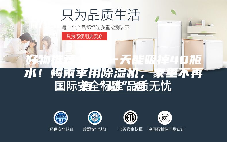 好物推薦 ｜ 一天能吸掉40瓶水！梅雨季用除濕機，家里不再有“濕”意