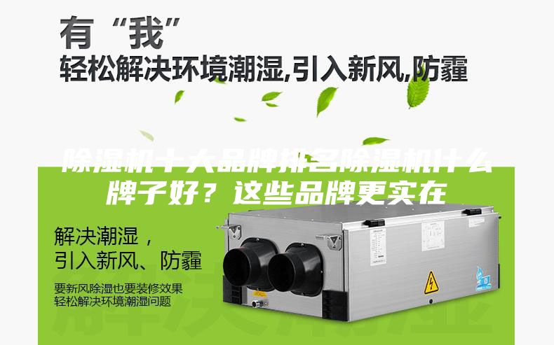 除濕機十大品牌排名除濕機什么牌子好？這些品牌更實在