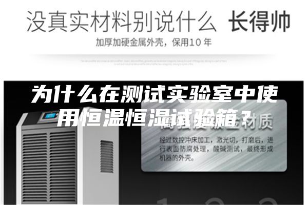 為什么在測試實驗室中使用恒溫恒濕試驗箱？